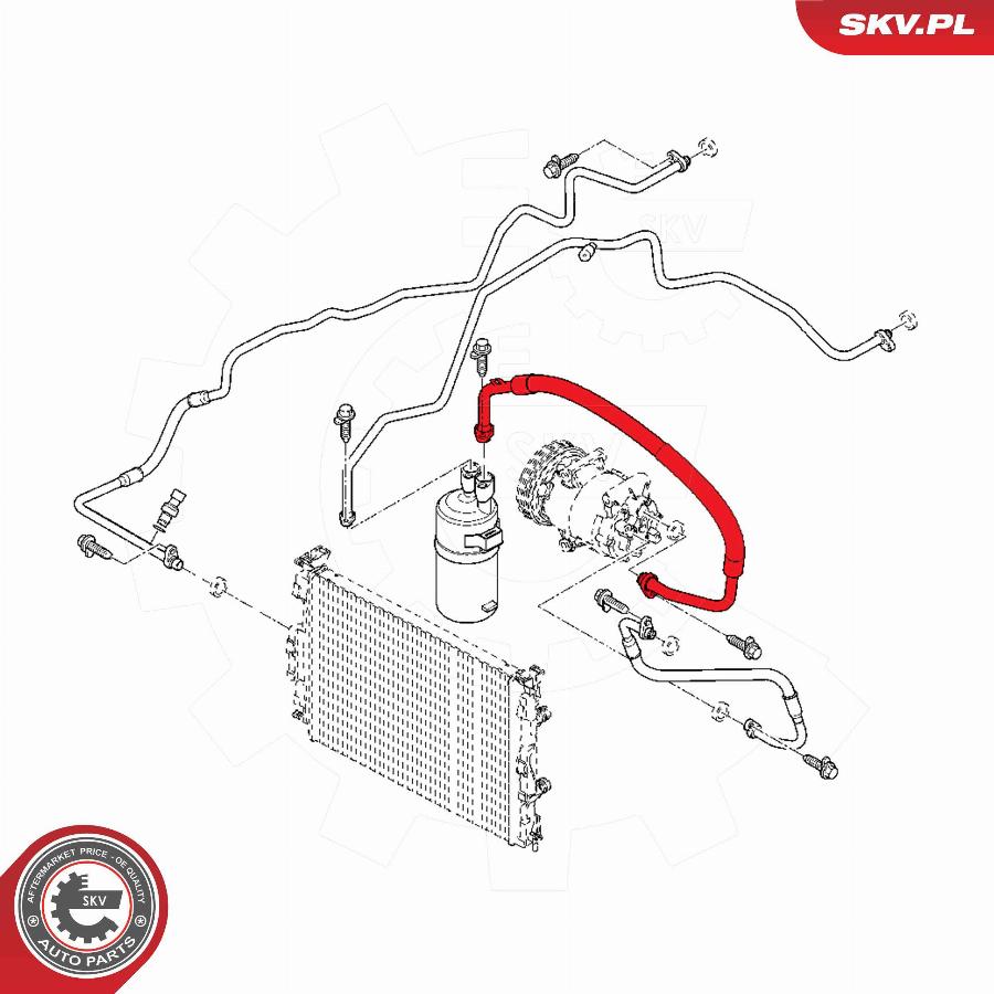 Esen SKV 54SKV690 - Трубопровід високого / низького тиску, кондиціонер autocars.com.ua