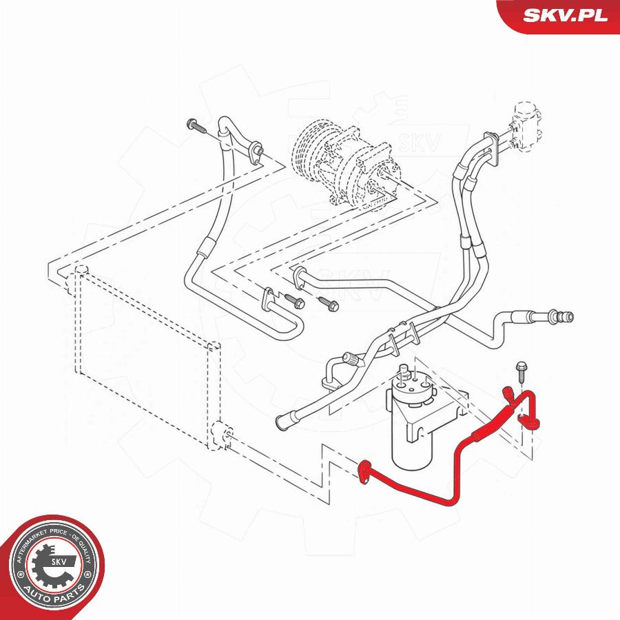 Esen SKV 54SKV692 - Трубопровід високого / низького тиску, кондиціонер autocars.com.ua