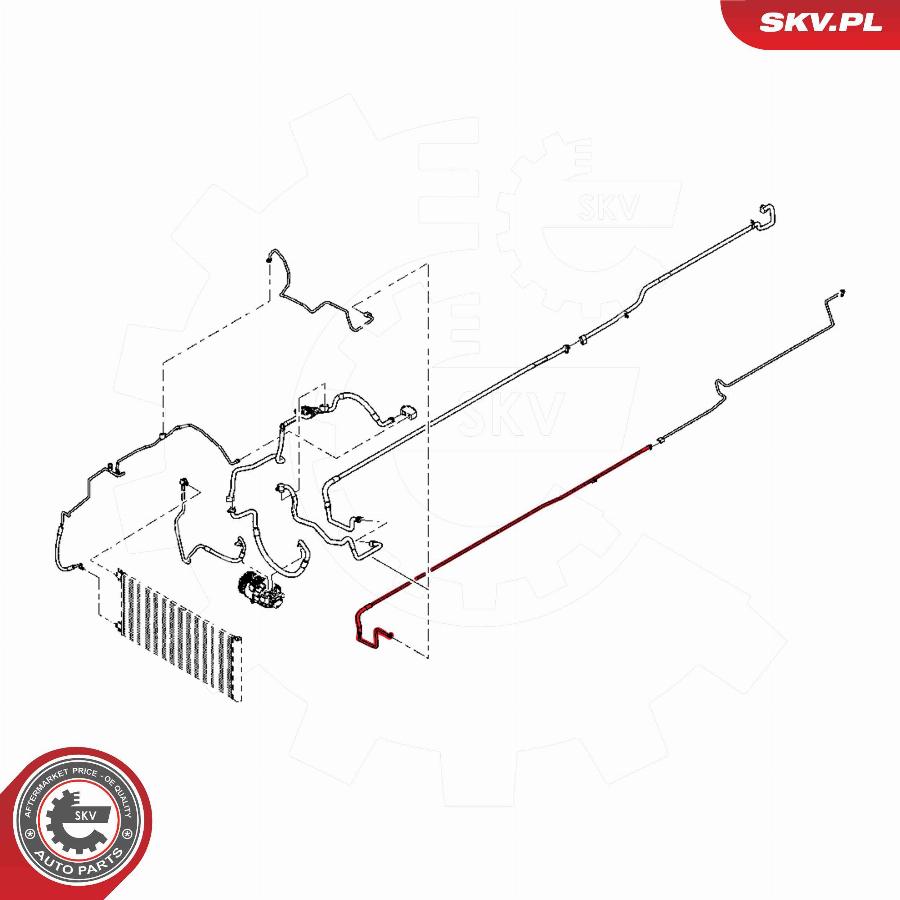 Esen SKV 54SKV697 - Трубопровід високого тиску, кондиціонер autocars.com.ua