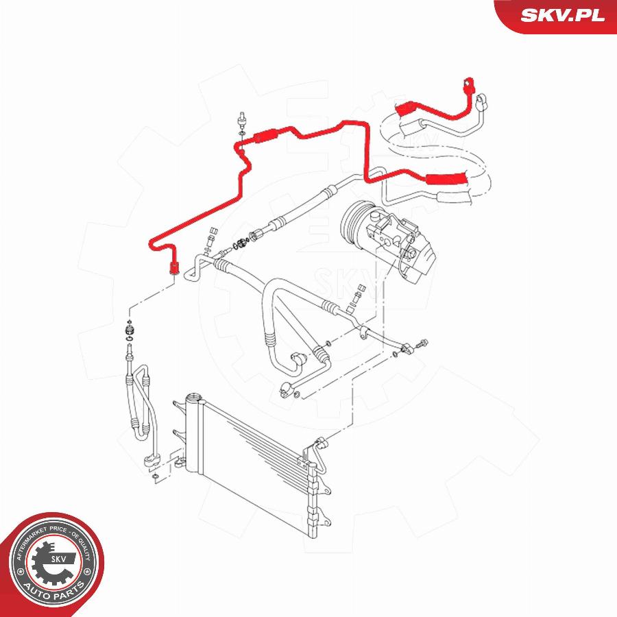 Esen SKV 54SKV706 - Трубопровод высокого / низкого давления, кондиционер avtokuzovplus.com.ua