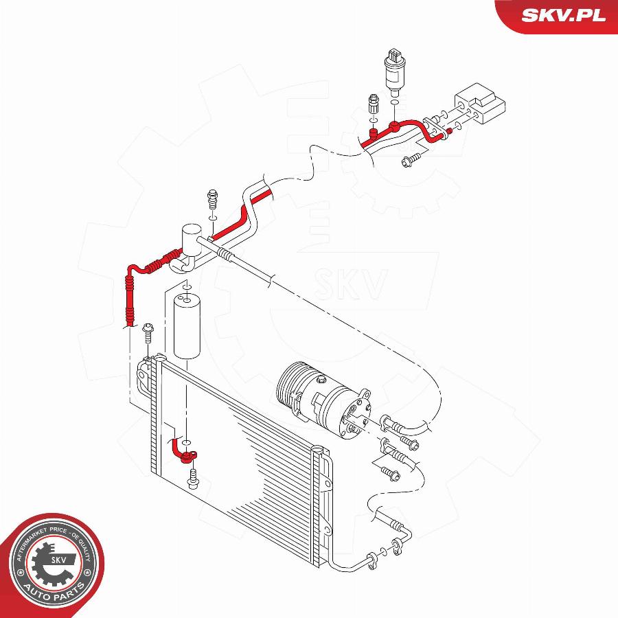 Esen SKV 54SKV708 - Трубопровід високого / низького тиску, кондиціонер autocars.com.ua