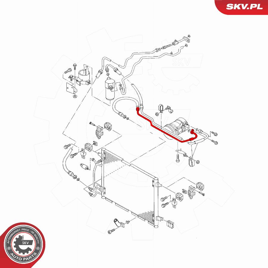 Esen SKV 54SKV738 - Трубопровід високого / низького тиску, кондиціонер autocars.com.ua