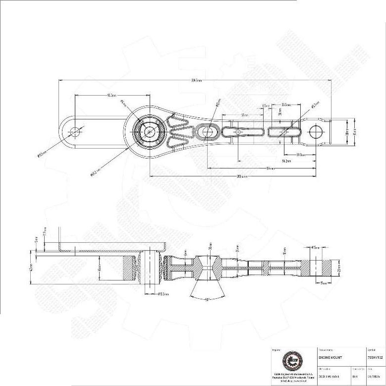 Esen SKV 75SKV162 - Подушка, підвіска двигуна autocars.com.ua