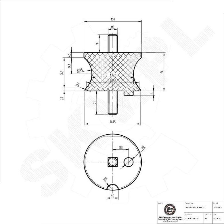 Esen SKV 75SKV804 - Підвіска, автоматична коробка передач autocars.com.ua