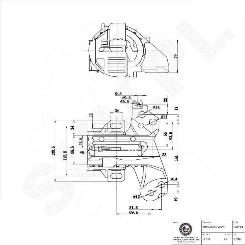 Esen SKV 75SKV812 - Підвіска, автоматична коробка передач autocars.com.ua