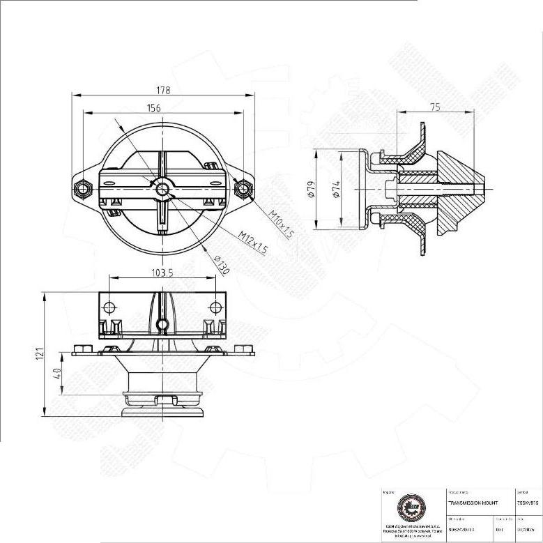 Esen SKV 75SKV815 - Підвіска, автоматична коробка передач autocars.com.ua