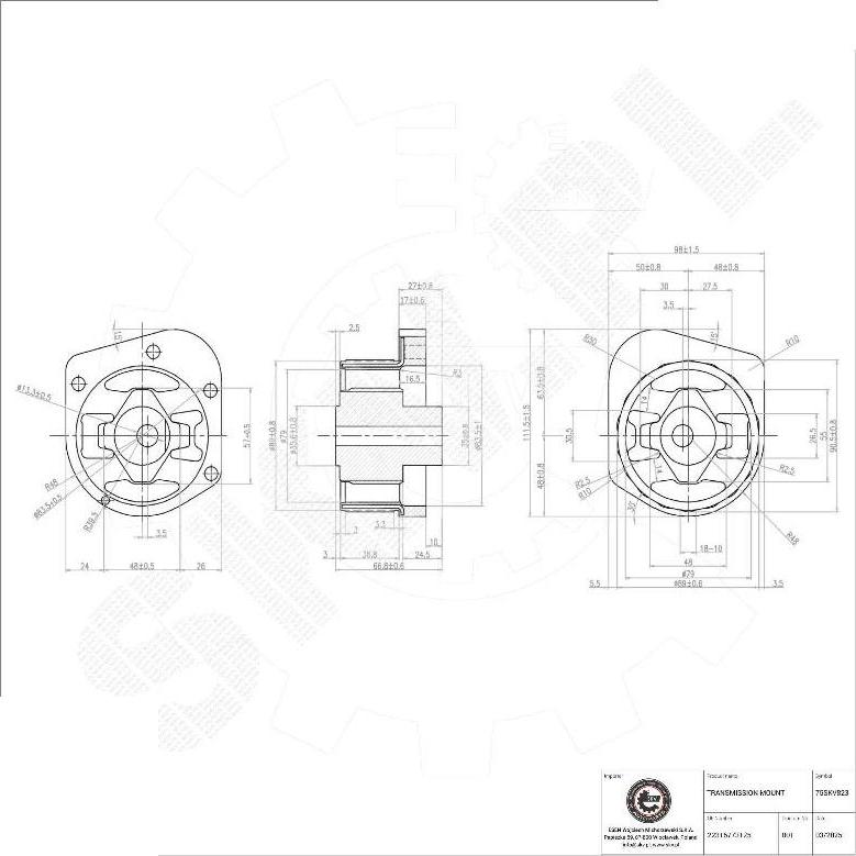 Esen SKV 75SKV823 - Підвіска, автоматична коробка передач autocars.com.ua