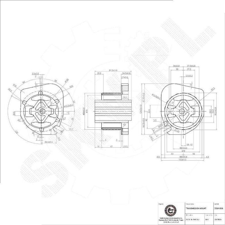 Esen SKV 75SKV836 - Підвіска, автоматична коробка передач autocars.com.ua