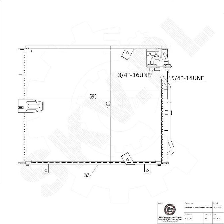Esen SKV 86SKV469 - Конденсатор, кондиціонер autocars.com.ua