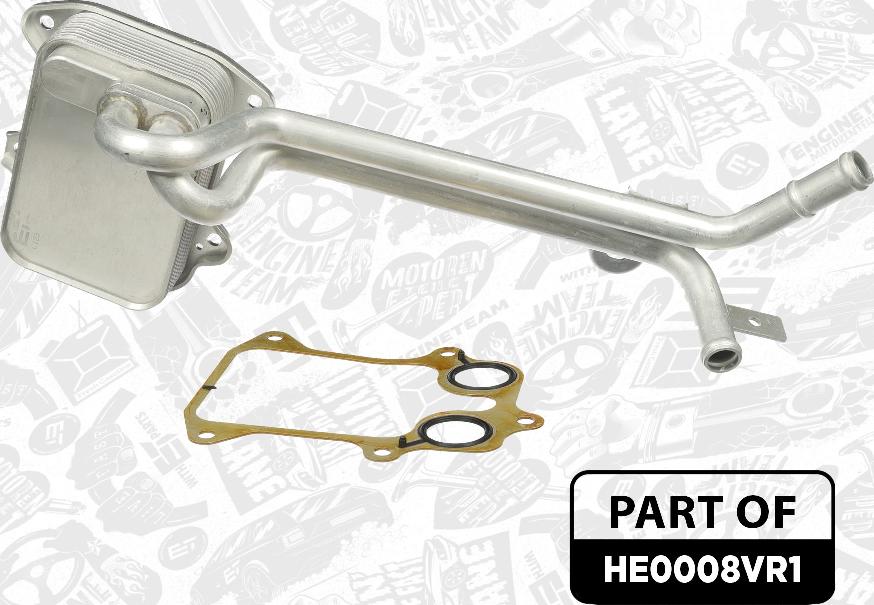 ET Engineteam HE0008VR1 - Масляний радіатор, рухове масло autocars.com.ua