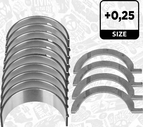 ET Engineteam LH007525 - Комплект підшипників колінчастого вала autocars.com.ua