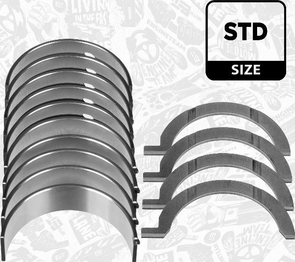 ET Engineteam LH007600 - Комплект підшипників колінчастого вала autocars.com.ua