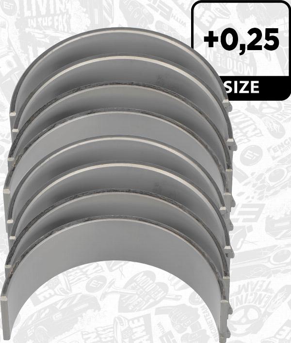 ET Engineteam LP008125 - Комплект шатунних вкладишів autocars.com.ua