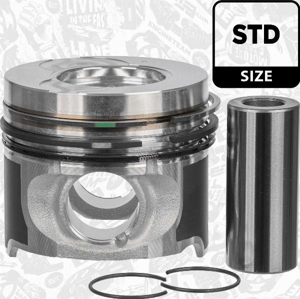 ET Engineteam PM016100 - Поршень autocars.com.ua