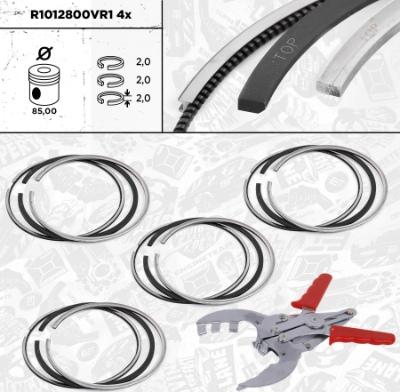 ET Engineteam R1012800VR1 - Комплект поршневих кілець autocars.com.ua