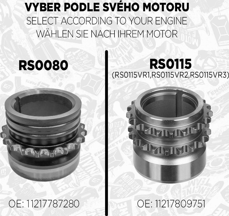 ET Engineteam RS0115VR1 - Комплект цепи привода распредвала autodnr.net