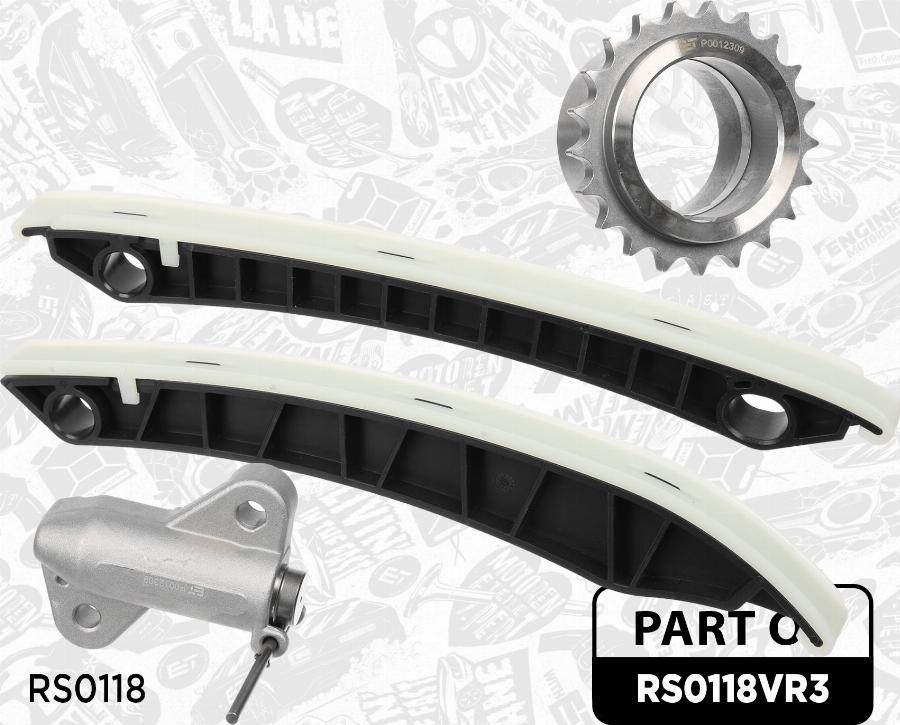 ET Engineteam RS0118VR3 - Комплект ланцюга приводу распредвала autocars.com.ua