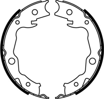 E.T.F. 09-0710 - Комплект тормозных колодок, барабанные avtokuzovplus.com.ua