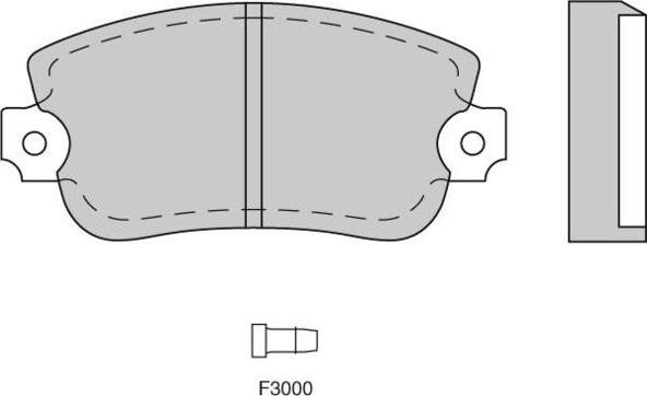 E.T.F. 12-0073 - Гальмівні колодки, дискові гальма autocars.com.ua