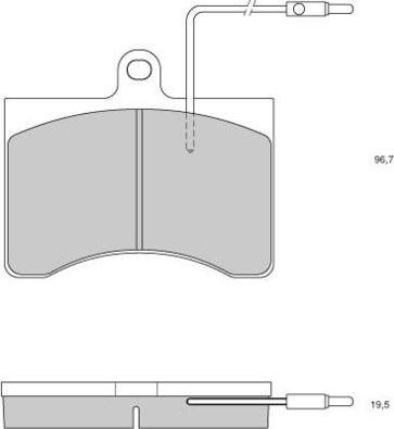 E.T.F. 12-0094 - Гальмівні колодки, дискові гальма autocars.com.ua