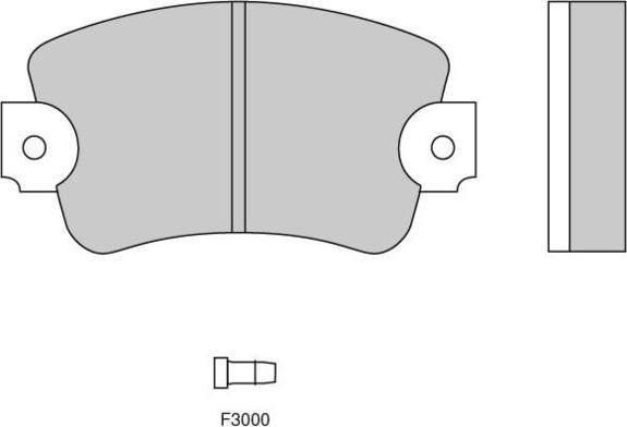 E.T.F. 12-0132 - Тормозные колодки, дисковые, комплект avtokuzovplus.com.ua