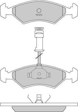 E.T.F. 12-0163 - Тормозные колодки, дисковые, комплект avtokuzovplus.com.ua