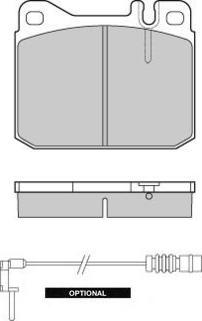 E.T.F. 12-0172 - Тормозные колодки, дисковые, комплект avtokuzovplus.com.ua