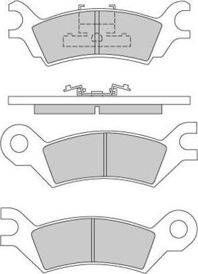 E.T.F. 12-0251 - Тормозные колодки, дисковые, комплект avtokuzovplus.com.ua