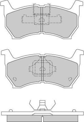 E.T.F. 12-0253 - Тормозные колодки, дисковые, комплект avtokuzovplus.com.ua