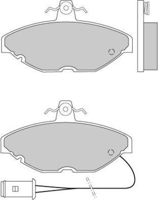 E.T.F. 12-0258 - Тормозные колодки, дисковые, комплект autodnr.net