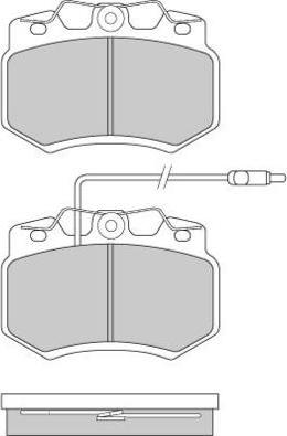 BENDIX 571320J - Тормозные колодки, дисковые, комплект avtokuzovplus.com.ua