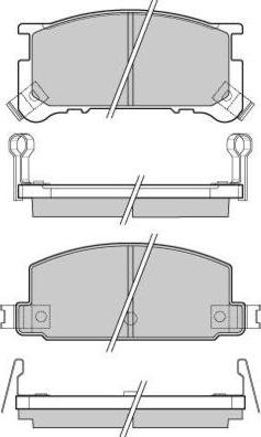 E.T.F. 12-0285 - Тормозные колодки, дисковые, комплект autodnr.net