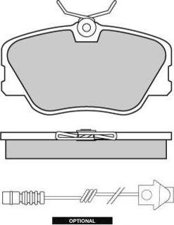 E.T.F. 12-0286 - Гальмівні колодки, дискові гальма autocars.com.ua