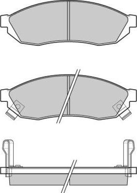 E.T.F. 12-0290 - Тормозные колодки, дисковые, комплект avtokuzovplus.com.ua