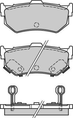 E.T.F. 12-0291 - Тормозные колодки, дисковые, комплект avtokuzovplus.com.ua