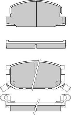 E.T.F. 12-0308 - Гальмівні колодки, дискові гальма autocars.com.ua