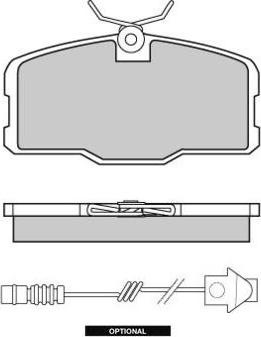 E.T.F. 12-0317 - Гальмівні колодки, дискові гальма autocars.com.ua