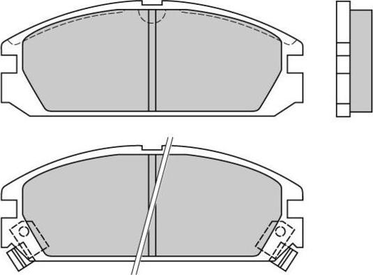 E.T.F. 12-0349 - Тормозные колодки, дисковые, комплект avtokuzovplus.com.ua