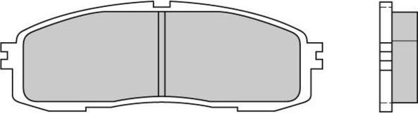 E.T.F. 12-0362 - Тормозные колодки, дисковые, комплект avtokuzovplus.com.ua