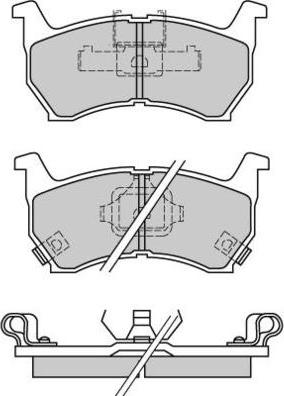 E.T.F. 12-0377 - Тормозные колодки, дисковые, комплект avtokuzovplus.com.ua