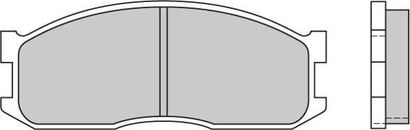 E.T.F. 12-0389 - Гальмівні колодки, дискові гальма autocars.com.ua