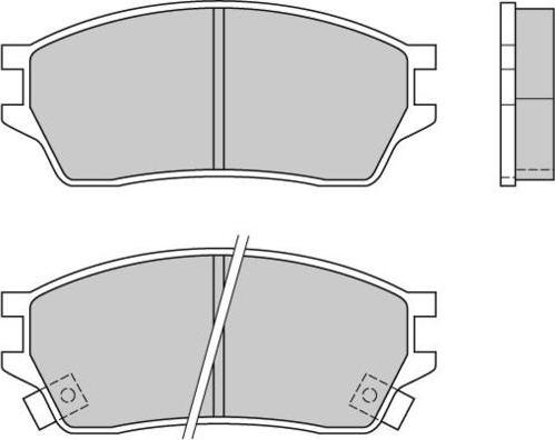 Roadhouse 2243.00 - Тормозные колодки, дисковые, комплект avtokuzovplus.com.ua