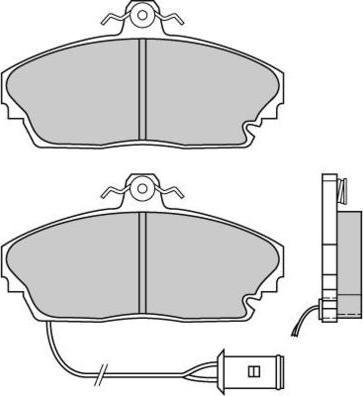 E.T.F. 12-0393 - Тормозные колодки, дисковые, комплект avtokuzovplus.com.ua