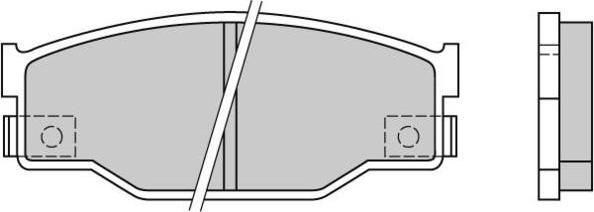E.T.F. 12-0403 - Гальмівні колодки, дискові гальма autocars.com.ua