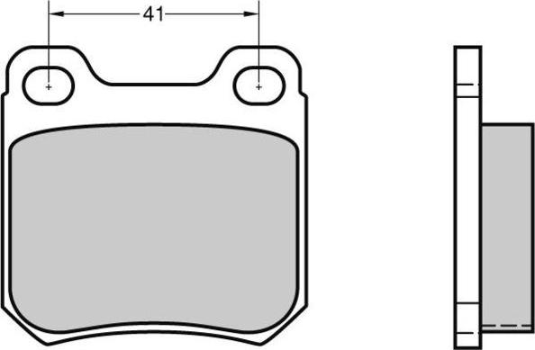 E.T.F. 12-0412 - Гальмівні колодки, дискові гальма autocars.com.ua