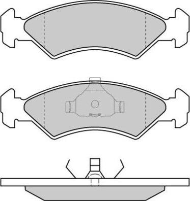 E.T.F. 12-0427 - Тормозные колодки, дисковые, комплект avtokuzovplus.com.ua