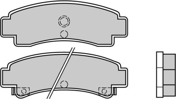 E.T.F. 12-0442 - Тормозные колодки, дисковые, комплект avtokuzovplus.com.ua