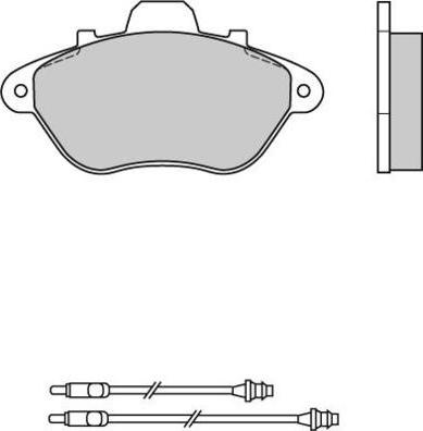 E.T.F. 12-0465 - Тормозные колодки, дисковые, комплект avtokuzovplus.com.ua