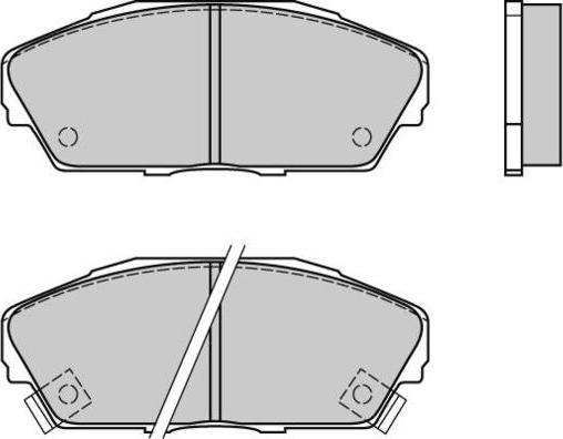 E.T.F. 12-0480 - Гальмівні колодки, дискові гальма autocars.com.ua