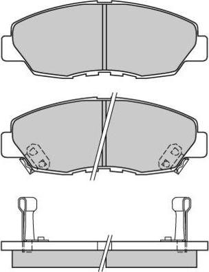 E.T.F. 12-0482 - Тормозные колодки, дисковые, комплект avtokuzovplus.com.ua